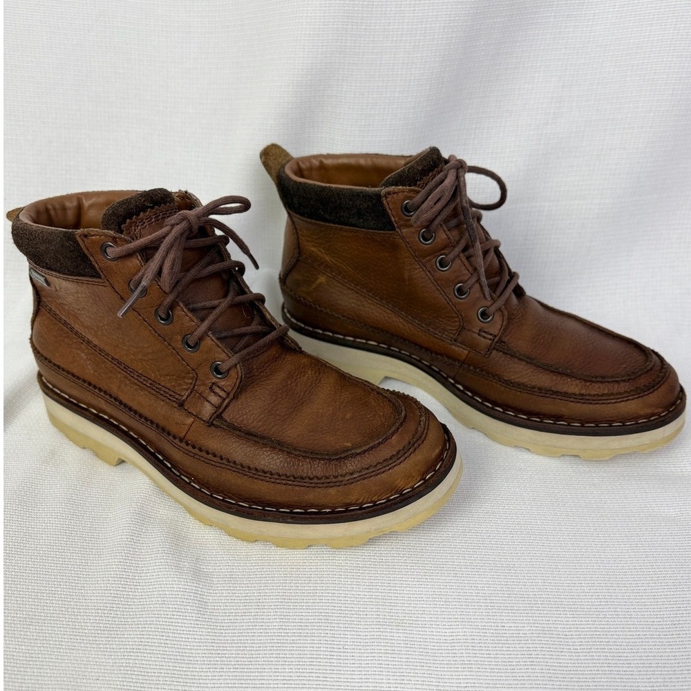 Clarks‎ Leather Ankle Boots Gore-Tex Waterproof Casual Brown Mens Size 7